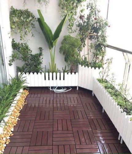 Bồn hoa Composite Trắng Nan Dọc Bồn hoa Composite Trắng Nan Dọc